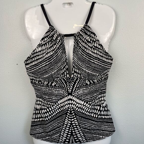 NWOT Kenneth Cole New York Tankini Top Size M - Picture 1 of 5
